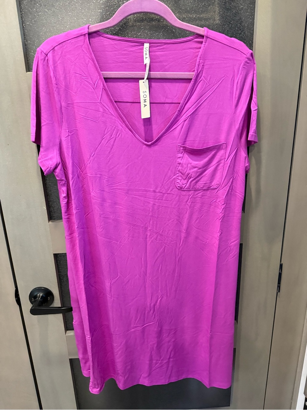 NWT Soma V-Neck Cool Nights sleep shirt in orchid